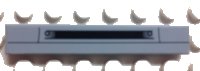 LEGO part Tile 1 x 6 with Air Intake and Black Line Pattern (Sticker) - Set 8654 6636pb114