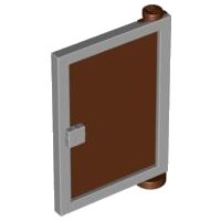 LEGO part Door 1 x 4 x 5 Right with Reddish Brown Glass 73435c04
