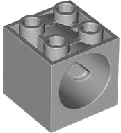 LEGO part Brick, Modified 2 x 2 x 1 2/3 with Hole for Gear Worm Screw 6L 73764
