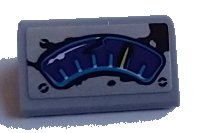 LEGO part Slope 30 1 x 2 x 2/3 with Damaged Speedometer, Gauge and Screws Pattern (Sticker) - Set 70423 85984pb314