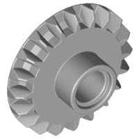 LEGO part Technic, Gear 20 Tooth Bevel with Pin Hole 87407