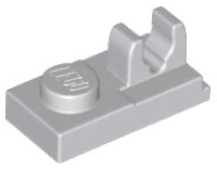 LEGO part Plate, Modified 1 x 2 with Clip with Center Cut on Top 92280