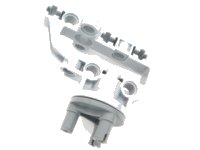 LEGO part Technic, Steering Portal Axle, Housing with Dark Bluish Gray Wheel Hub 3 Pins Round (92908 / 92909) 92908c01