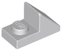 Pente 45 2 x 1 avec 2/3 Découpe en gris bleuté clair, numéro de pièce LEGO 92946