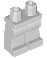 Hips  and Legs Plain in hellblaugrau, LEGO Teilenummer 970c00