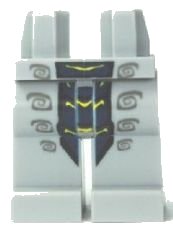 LEGO part Hips and Legs with Dark Blue Snake Pattern 970c00pb0134