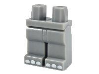 LEGO part Hips and Legs with White Toes Pattern 970c00pb0804