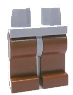 LEGO part Hips and Reddish Brown Legs 970c88