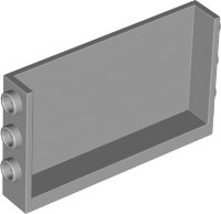 LEGO part Panel 1 x 6 x 3 with Studs on Sides 98280