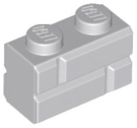 LEGO part Brick Special 1 x 2 with Masonry Brick Profile 98283