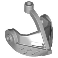 Minifigure, Visor Pointed in hellblaugrau, LEGO Teilenummer x126