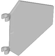 Flag 5 x 6 Hexagonal in hellblaugrau, LEGO Teilenummer x1435