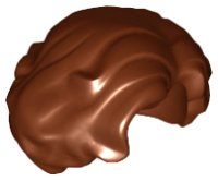 LEGO part Minifigure, Hair Female Short, Wavy with Side Part 11256