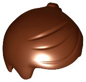 LEGO part Minifigure, Cheveux Courts avec 2 Mèches sur le Côté Gauche 15443