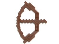 LEGO part Minifigur, Waffe Bogen, Pixeliert mit gezogenem Pfeil (Minecraft) 18792