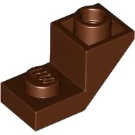 Schuin, Inversé 45 2 x 1 avec Découpe 2/3 en brun rougeâtre, numéro de pièce LEGO 2310