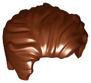 LEGO part Minifigura, Cabello Barrido a la Izquierda Alborotado con Ligera Entrada y Patillas Cortas 23186