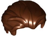 LEGO part Minifigur, Haare Zurückgestrichen mit leichtem Witwendeckel und kurzen Koteletten 25972