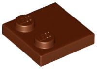 LEGO part Plate Special 2 x 2 with Only 2 studs 33909