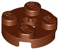 LEGO onderdeel Plate, Round 2 x 2 with Axle Hole 4032