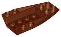LEGO part Wedge 6 x 4 Triple Inverted Curved 43713