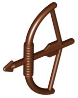 LEGO onderdeel Minifigure, Weapon Bow, Longbow with Arrow Drawn 4499