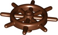 LEGO part Boat, Ship's Wheel with Slotted Pin 4790b