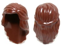 LEGO onderdeel Minifigure, Hair Female Mid-Length with Braid Around Sides 59363