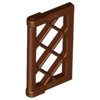 LEGO onderdeel Pane for Window 1 x 2 x 3 Lattice with Thick Corner Tabs 60607