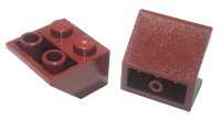 LEGO part Brick Sloped Inverted 45° 2 x 2 [Round Hollow Bottom Pin, Bar-sized Stud Holes] 76959