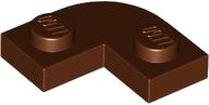 LEGO part Plate Round Corner 2 x 2 with 1 x 1 Cutout 79491