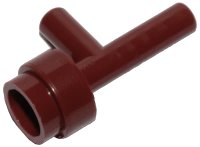 Minifigure, Utensil Space Gun / Torch - Without Grooves in rotbraun, LEGO Teilenummer 86208
