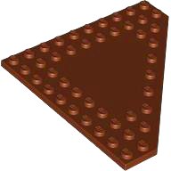 LEGO part Wedge, Plate 10 x 10 Cut Corner with no Studs in Center 92584
