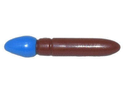 LEGO part Minifigure, Utensil Paint Brush with Molded Blue Bristles Pattern (93552pb06)