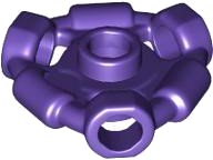 LEGO part Minifigure, Supporto Arma Anello con 3 Barre e 3 Fori Barra (Centro Aeroblade Ninjago) - Stud Aperto 1941