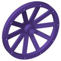 LEGO part Roue Wagon 43mm 33211