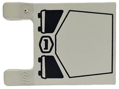 LEGO onderdeel Flag 2 x 2 Square with SW MINI AT-ST Pattern (2335px15)