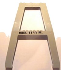 LEGO part Support Crane Stand Double with Black 'MAX. 11 1/3 M.' Pattern (Sticker) – Set 4514 2635pb03