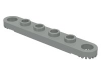 Technic, Plate 1 x 6 with Toothed Ends, numéro de pièce LEGO 4262