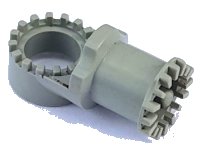 LEGO onderdeel Technic, Axle and Pin Connector Toggle Joint Toothed - Without Slots 4273a