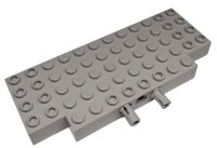LEGO onderdeel Brick, Modified 5 x 12 with 1 x 2 Cutouts and 3 Holes on Side with 2 Fixed Rotatable Friction Pins (45403 / bb1241) 45403c01