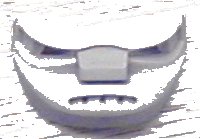 LEGO part Sports Hockey Mask 7 with Teeth and Scowl 45535c