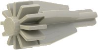 LEGO onderdeel Engine, Smooth Large, Center with Fan/Gear and Axle End 4869