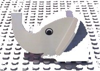 LEGO part Elephant Head Brick with Black Eyes Pattern 6245px1