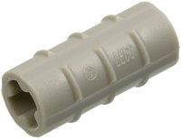 LEGO part Technic, Axle Connector 2L (Ridged with + Hole + Orientation) 6538a