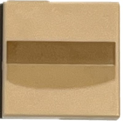 LEGO onderdeel Tegel 2 x 2 with Medium Nougat Rectangle and Medium Tan Curved Stripe Pattern (Mona Lisa Lips) (3068pb2483)