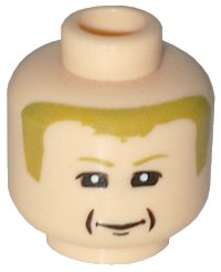 LEGO part Minifigure, Head Male Ferrari K. Raikkonen Pattern 3626pb0350