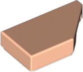 LEGO part Tile, Modified 1 x 2 Wedge Right 5092