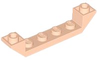 LEGO part Slope, Inverted 45 6 x 1 Double with 1 x 4 Cutout 52501