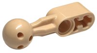 LEGO part Technic, Liftarm, Modified Ball Joint Straight 1 x 2 with 6 Holes in Ball 67697